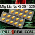 Mfg Lic No G 25 1325 cialis2